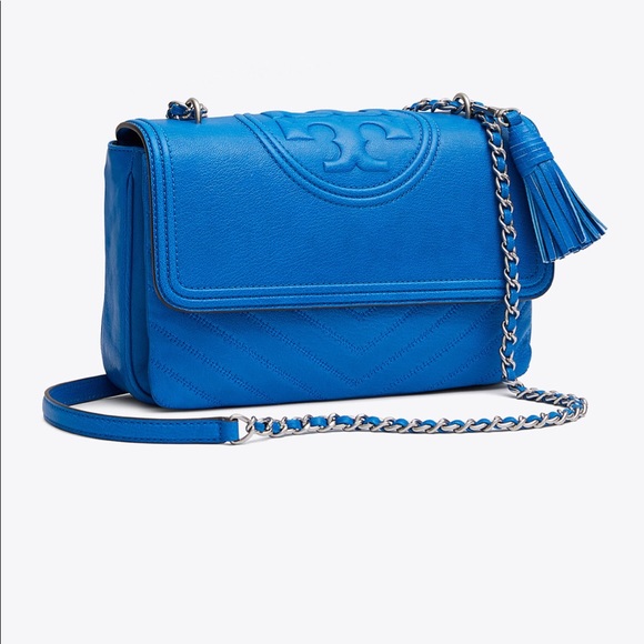 tory burch fleming chevron tote